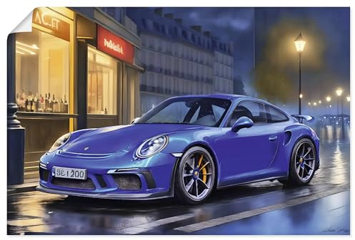 ARTLAND Wanddeko Poster & Kunstdrucke Wandposter 60x40 cm aesthetic room decor Sportwagen Auto Klassiker Porsche 911 U5PS