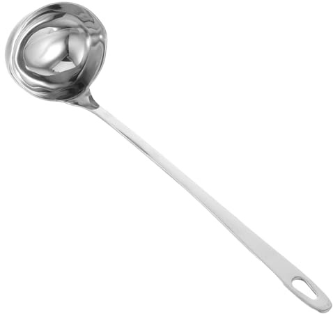 ARTSEWPLY Louche Inox à Double Bec Verseur pour Soupe et Sauces Manche Long Ergonomique Ustensile de Cuisine et Polyvalent Acier Inoxydable