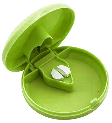 Divisore per compresse | Tagliapillole salva-lavoro con lame per pillole | piccole e grandi,Portapillole portatile facile da usare con fibbie per adulti, donne, uomini, anziani