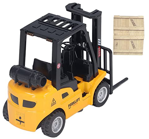 Asixxsix Vivace Modello di Carrello Elevatore con Design Sollevabile per Bambini, Realizzato in Lega e Plastica, Divertente da Giocare