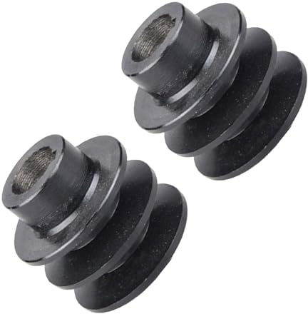 ZBIianxer 2 Stück Riemenscheibe, 19 mm / 20 mm Bohrung, 54/56 mm Durchmesser, Doppelrillen für 168F 170F Motor, Ersatzmotor, geräuscharm