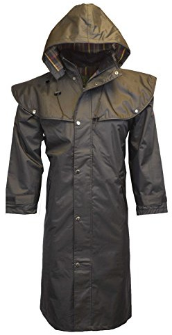 Walker & Hawkes - Veste Longue Midland - Style Cape - Capuche Amovible/Coutures étanches - Nylon