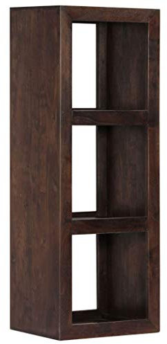 yorten Konsolenschrank Sideboard Highboard Konsole Schreibtisch Schrank aus Akazienholz Massives 40 x 30 x 110 cm (B x T x H)