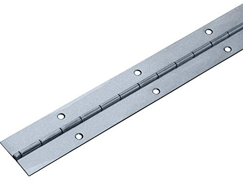 Gedotec Klavierband zum Schrauben | Türband gerollt | Tür-Scharnier Aluminium blank | Anschraubband 1500 x 32 mm | STABILO | Möbelscharnier gebohrt | 1 Stück - Stangenscharnier