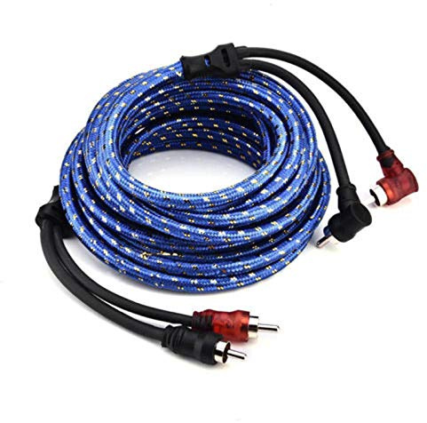 Shuimitao 5M 2 RCA A 2 RCA Presa Per Auto Stereo Cavo Audio Strumento Intrecciato Amplificatore