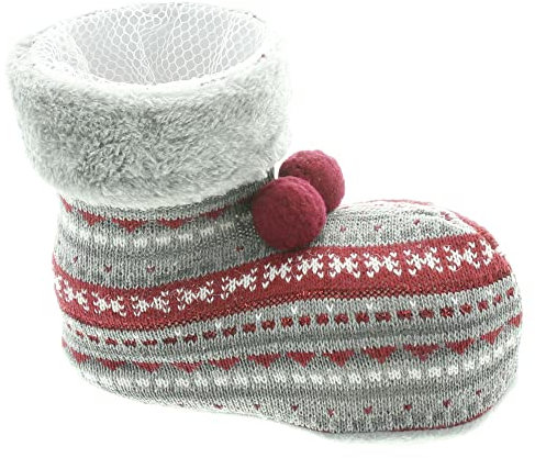 FRANK FLECHTWAREN Stiefel Christmas, Verschiedene Textilien, Kunststoff Maße: 20 x 10 x 15 cm, ohne Inhalt