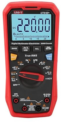 UNI-T UT61E+ UT61B+ UT61D+ Digital Multimeter 1000V True RMS C/DC Voltage Current Resistance Capacitance Tester(UT61E+)