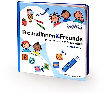 ANYBOOK Freundinnen & Freunde: Das Freundebuch mit lustigen Symbolen & über 500 Stickern