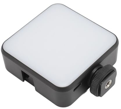 LED-Videoleuchte, 2000 MAh Wiederaufladbare Kleine Kameraleuchte, Tragbare Fotobeleuchtung, für DSLR-Kamera, Vlogging