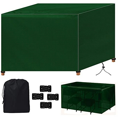 Gartenmöbel Stapelstühle Abdeckung 110x110x85cm Silber Schutzhülle für Liegestühle Gartenmöbel Abdeckung für Garten