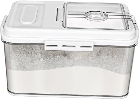 CIYODO Rice Storage Jar Kitchen Storage Tank Airtight Grain Dispenser Multi-functional Flour Keeper
