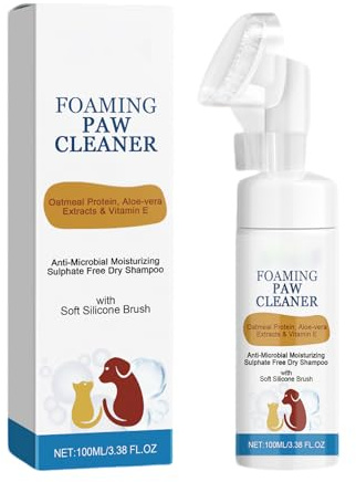Nettoyant en mousse pour pattes de chien - 200 ml - Sans eau - Accessoire pour chien - Nettoyage et entretien des pattes de chien (B)