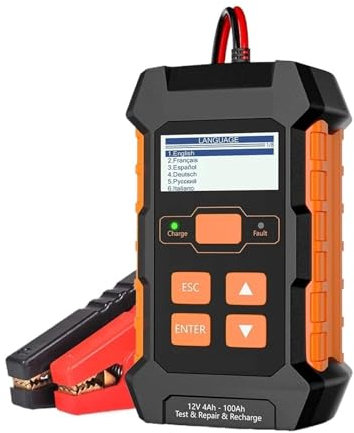 HCZKIUJY 12V 10A 24V 5A Automatische Auto LKW Batterie Tester Ladegerät Blei Säure Auto Batterie Puls Reparatur Werkzeug AGM Gel Lithium