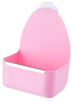 KiBcsLic Ciotola per Cibo E Acqua Attaccata alla Gabbia per Furetti, Rosa