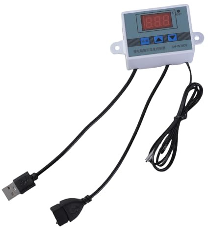 CHIZISX USB 5 V Temperaturregelkabel Digitalem Temperatur Thermostat Zum Kühlen Von Lüfter Und Gebläsen Mit Einstellbaren Bereichen -50~110 ℃