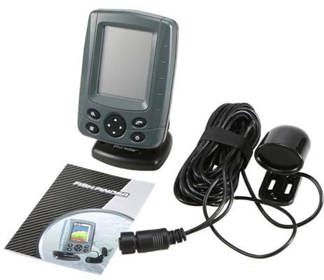 YVAAASIYC FF688C Sonda con cámara for Pesca, Detector de Peces 300 m, Alarma, ecosonda, Zoom automático en Varios Idiomas, LCD, buscador