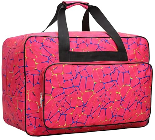 Sac à couture, sac fourre-tout à boîtier de la machine coudre 15x10x7 Nylon Carrise avec poches et poignées avant, voyage de rangement rembourré universel avec fermeture éclair lisse pour machine
