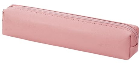 Söt pennväska – 19 x 3,5 x 3,5 cm estetiskt pennfodral, multifunktionell förvaringspåse, mjuk tyghållare med stor kapacitet | trendig stationär arrangör för barn tonåringar fra, rosa, se beskrivning