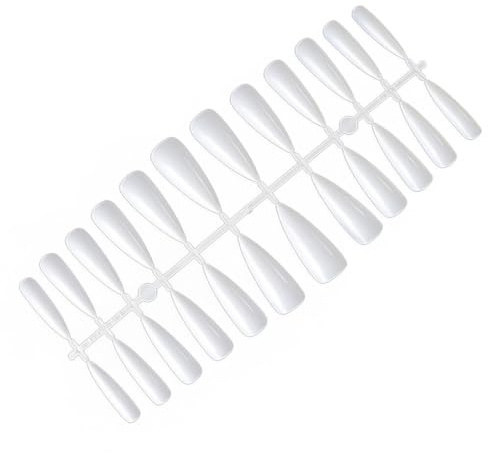 KIXZSAZ 1 Set Mandorla Premere sulle unghie Unghie Goccia d'acqua Stile Tinta unita Copertura completa Strumento di bellezza Forniture per saloni Manicure Kit