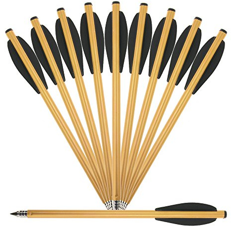 10er Pack 6,5 Aluminium Pistolen Armbrust Bolzen Pfeile 16,5 cm | BSW - BogenSportWelt