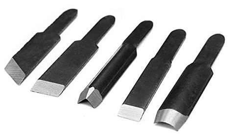 EsportsMJJ 5Pcs Lames De Découpage Pour Le Travail Du Bois Burin Sculpture Machine Outil De Sculpture Électrique