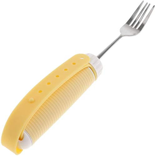 Tuoservo - Tenedor giratorio adaptativo para utensilios de alimentación para la artritis anciana que sacude las manos 1 pieza