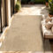 Paco Home Tappeto Per Esterno Balcone Terrazza Tappeto Cucina Monocolore Mélange, Dimensione:300x400 cm, Colore:Natura