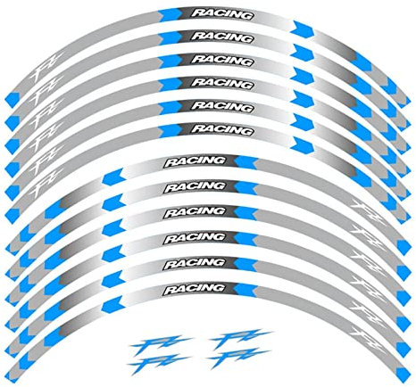 Felgenband Wasserdichte Radaufkleber Für Motorradreifen Für Yamaha FZ1 FZ6 FZ-07 FZ8 FZ-09 FZ-10 FZS1000 Für FAZER-Reflexstreifen-Aufkleber(Color:5)