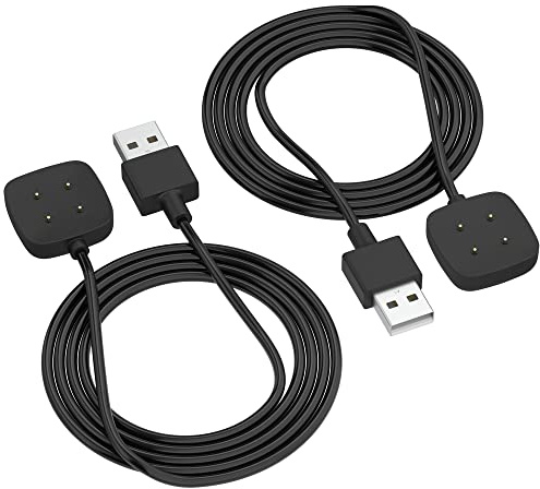 AWINNER Kompatibel mit Fitbit Versa 3 / Versa 4 / Sense 2 / Sense Ladekabel Smartwatch (2 Stück)