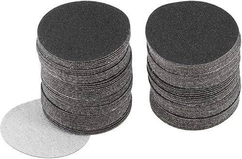 TOP-VIGOR 100Pcs 50mm Wet and Dry Sanding Discs, 180 Grit 2 Inch Hook and Loop Sandpaper Electrostatic Sand Planting Silicon Carbide Sanding Discs