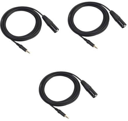 Toyvian 3pcs Xlr Microphone Cable Adapter Usb to Xlr Cable for Pc Recording Indicator Light Easy Connection Compatible Pc