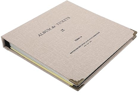 SEWOART Libro De Recogida De Billetes Para Guardar Entradas De Cine Álbum Transparente Para Coleccionar Entradas De Conciertos Organizador Para Amantes Conciertos