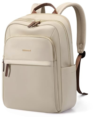 GOLF QUALITY Mochila Hombre, Mochila Escolar Impermeable, Mochilas Portátil 16 Pulgadas Ordenador Backpack, Mochila de Viaje Albaricoque