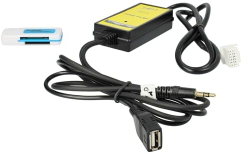 vhbw cavo adattatore audio AUX USB per autoradio (145 cm) compatibile con Toyota Venza 2009-2010, Yaris 2006-2010 - USB