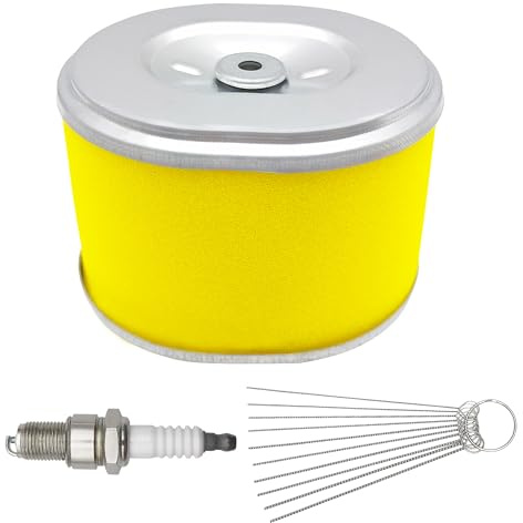 YGQ AFZE28 Luftfilter für Honda GX 270 GX 240 8HP 9HP Motor ersetzt 17210-ZE2-822 17210-ZE2-505 17210-ZE2-515 Rasenmäher Motorhacke Luftfilter mit Zündkerze F6RTC | Ersetzt 17210-ZE2-822 17210-ZE2-505 17210-ZE2-515 Rasenmäher Pinne Luftreiniger mit Zündkerze