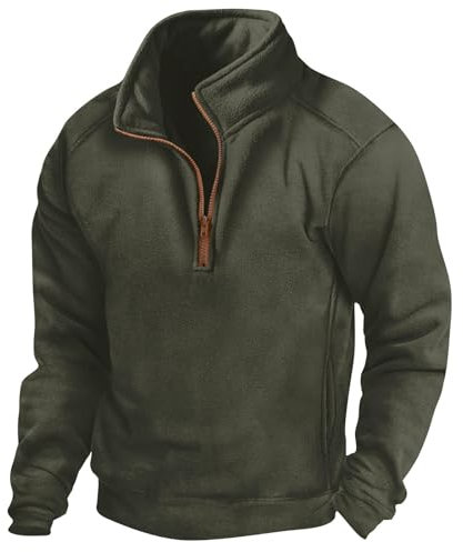 Fleece-Pullover für Herren, halber Reißverschluss, Militär-Sweatshirt, taktische Fleece-Jacken, Outdoor-Kampfpullover, Tops, winddicht, Sport-Sweatshirts, Rollkragen, langärmelig, Sweatshirts, Herbst,
