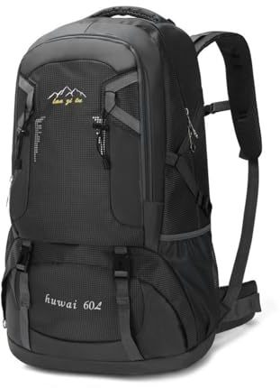 VHGHHVEJ Outdoor Rucksack 40-60l Sports-Rucksack Für Wandern Und Bergsteigermänner Frauen-schwarz 60l-40-60l