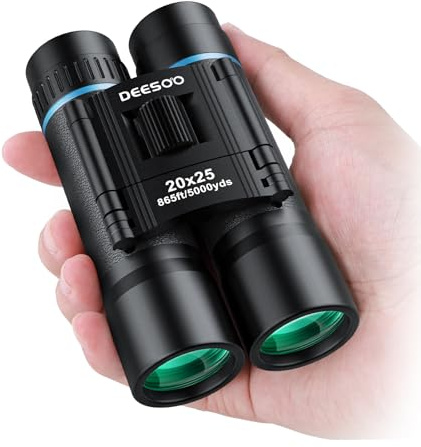 20x25 Klein Fernglas Erwachsene - Deesoo Kompakt Fernglas für Jagd – Ultrasharp Ferngläser für Vogelbeobachtung Kreuzfahrt Sportspiele