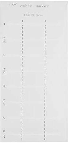 Log Cabin Quilting Rulers Acrylic Clear Scale Smoother Edges Log Cabin Maker Template Set for Sewing Lovers and Beginners Household Use 13.6in x 6.3in