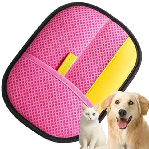 Pet Hair Removal Gloves - Electrostatic Care for Cats & Dogs | Reusable Gloves, Washable, Double-Sided with Gentle Massage Brush