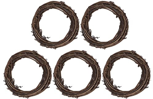 HPZIHUIT Natural Grapevine Wreath Rings Parrot Rattan Vine Branch DIY Decor Bird Toy
