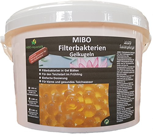 MIBO Filterbakterien Gelkugeln Filterstarter 2.500 ml ausreichend für 50.000,00 Liter