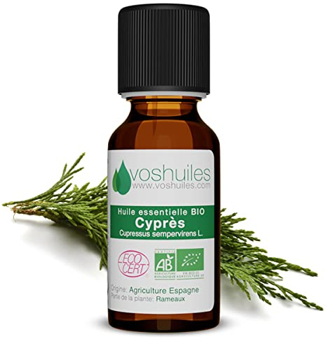 Olio essenziale di cipresso biologico, 125 ml
