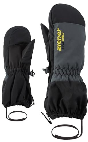 Ziener Kinder LEVI Ski-Handschuhe/Wintersport | wasserdicht atmungsaktiv, black, 116