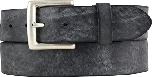 BELTINGER Premium Weicher Vollrindledergürtel, 40 mm breit, Used Look, Jeans & Hosen, Vintage Stil, Made in Italy, Casual und Office
