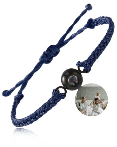 EMIRISTIC Personalisiertes Fotoarmband mit eigenem Bild – Custom Armband für Damen & Herren, Geschenk für Paare, Jahrestag, Valentinstag, Geburtstag