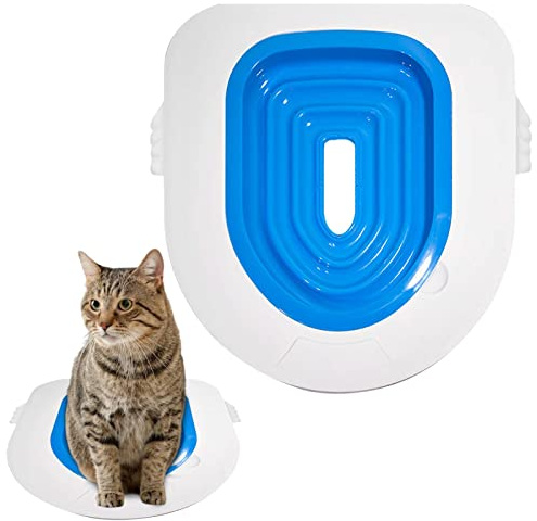 Allenamento di servizi igienici per gatti, addestramento portatile per lettiera per gatti, migliore compatibilità. Aiuta ad addestrare il tuo gatto a usare il bagno per gatti Huiba