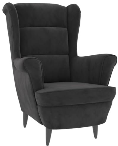 Bussandri Exclusive - Sessel Dunkelgrau Samt
