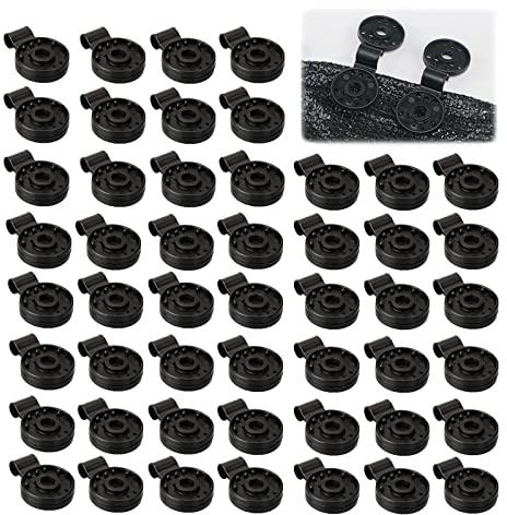 YEJAHY 100 clips de plástico para tela de protección, clip especial con ojal, red de sombra, clip de red de jardín, para piscina, jardín, flores, sombra de césped