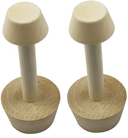 Ciieeo Egg Tart Pusher Wooden Double Side Mold Portable Kitchen Tool for Home and Restaurant Use